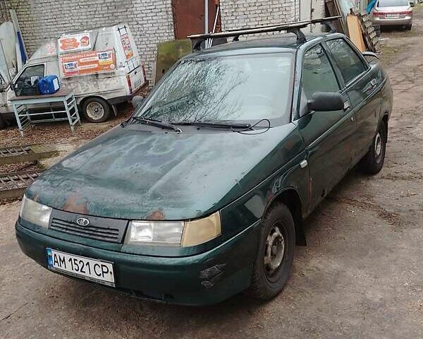 Зеленый ВАЗ 2110, объемом двигателя 1.5 л и пробегом 425 тыс. км за 635 $, фото 1 на Automoto.ua