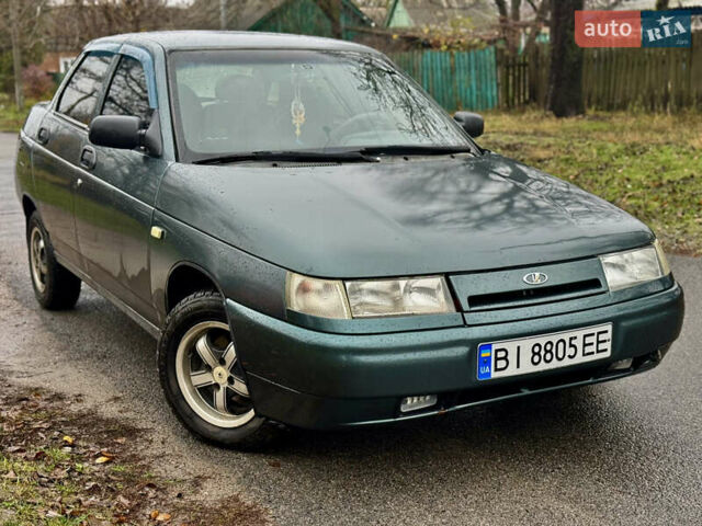 Зелений ВАЗ 2110, об'ємом двигуна 1.6 л та пробігом 200 тис. км за 1999 $, фото 1 на Automoto.ua