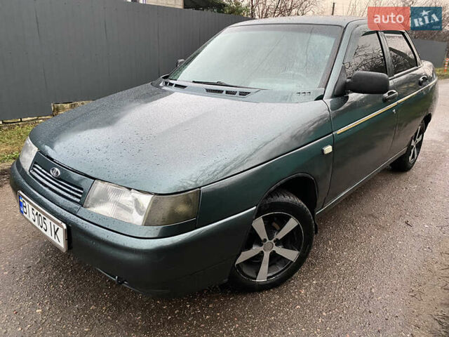 Зеленый ВАЗ 2110, объемом двигателя 1.6 л и пробегом 196 тыс. км за 1750 $, фото 1 на Automoto.ua