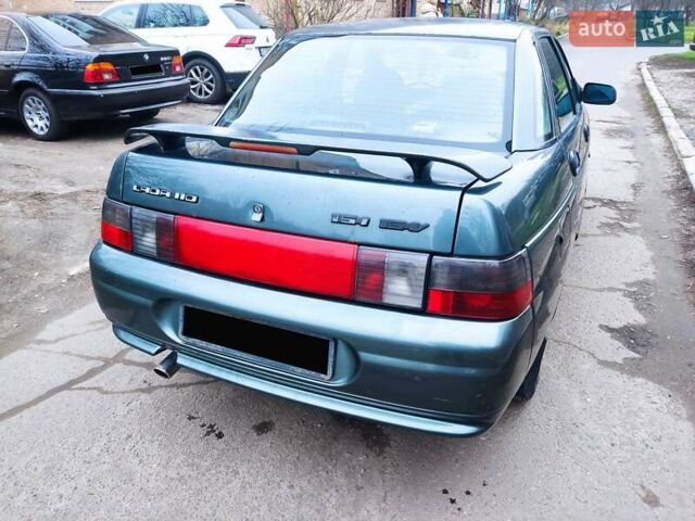 Зеленый ВАЗ 2110, объемом двигателя 1.6 л и пробегом 304 тыс. км за 1416 $, фото 1 на Automoto.ua