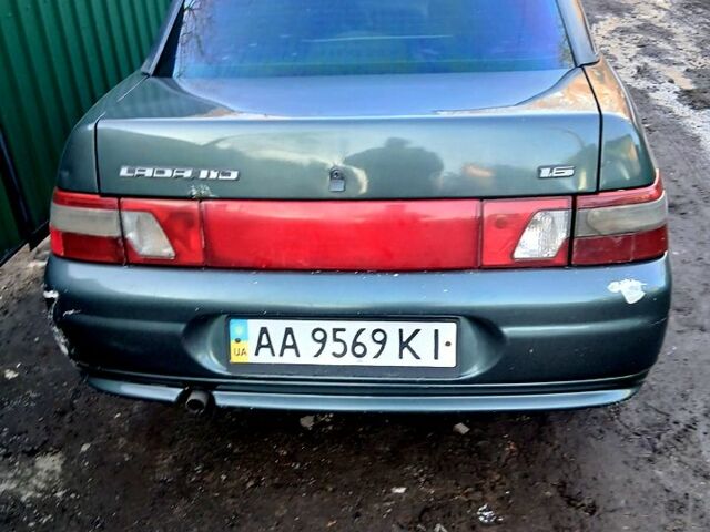 Зеленый ВАЗ 2110, объемом двигателя 1.6 л и пробегом 230 тыс. км за 2000 $, фото 1 на Automoto.ua