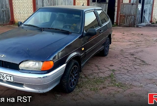 Черный ВАЗ 2114 Самара, объемом двигателя 1.5 л и пробегом 231 тыс. км за 750 $, фото 1 на Automoto.ua