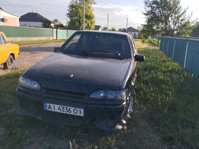 Черный ВАЗ 2114 Самара, объемом двигателя 1.5 л и пробегом 210 тыс. км за 530 $, фото 1 на Automoto.ua