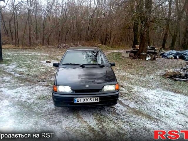 Чорний ВАЗ 2114 Самара, об'ємом двигуна 1.6 л та пробігом 200 тис. км за 1200 $, фото 1 на Automoto.ua