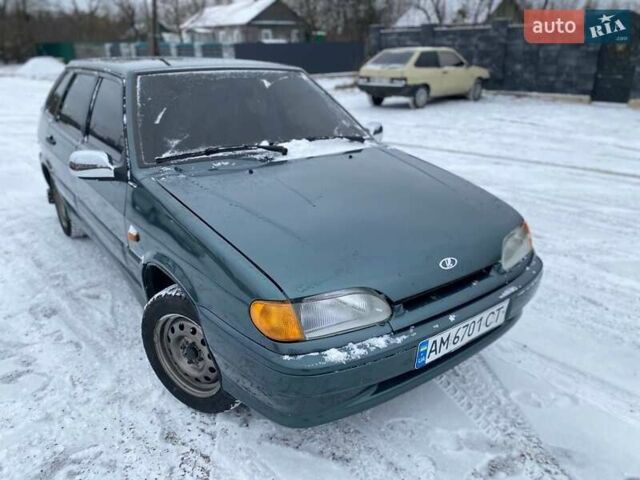 Зеленый ВАЗ 2114 Самара, объемом двигателя 1.5 л и пробегом 264 тыс. км за 2200 $, фото 1 на Automoto.ua