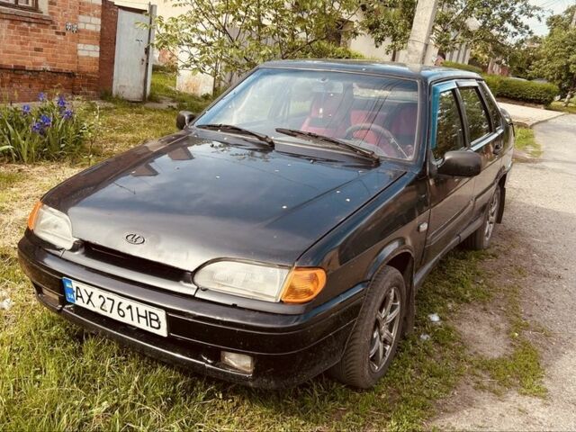 Черный ВАЗ 2115 Самара, объемом двигателя 1.6 л и пробегом 200 тыс. км за 1000 $, фото 1 на Automoto.ua