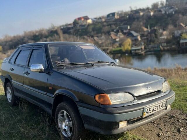 Черный ВАЗ 2115 Самара, объемом двигателя 1.5 л и пробегом 200 тыс. км за 1350 $, фото 1 на Automoto.ua