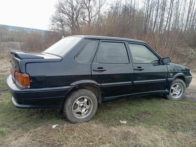 Черный ВАЗ 2115 Самара, объемом двигателя 1.5 л и пробегом 250 тыс. км за 1300 $, фото 1 на Automoto.ua