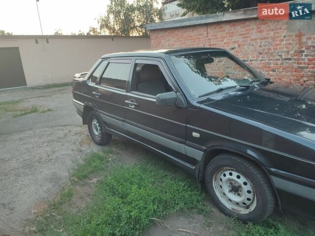 Черный ВАЗ 2115 Самара, объемом двигателя 1.5 л и пробегом 185 тыс. км за 1650 $, фото 1 на Automoto.ua