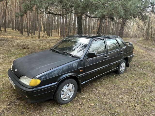 Черный ВАЗ 2115 Самара, объемом двигателя 1.5 л и пробегом 200 тыс. км за 1399 $, фото 1 на Automoto.ua