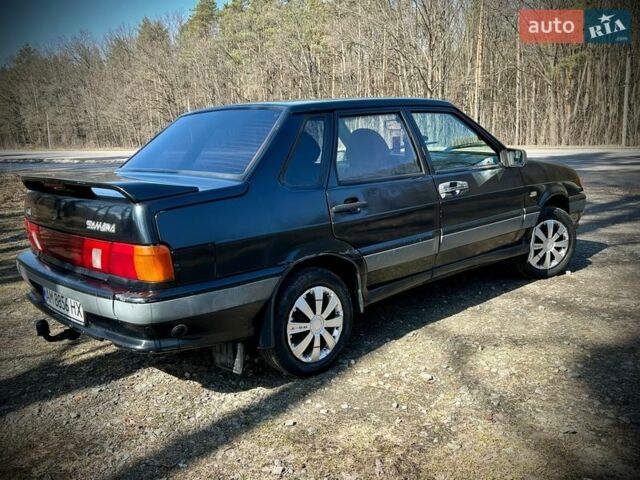 Черный ВАЗ 2115 Самара, объемом двигателя 1.5 л и пробегом 337 тыс. км за 1300 $, фото 1 на Automoto.ua