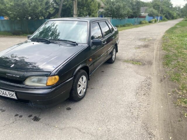 Чорний ВАЗ 2115 Самара, об'ємом двигуна 1.6 л та пробігом 160 тис. км за 1300 $, фото 1 на Automoto.ua