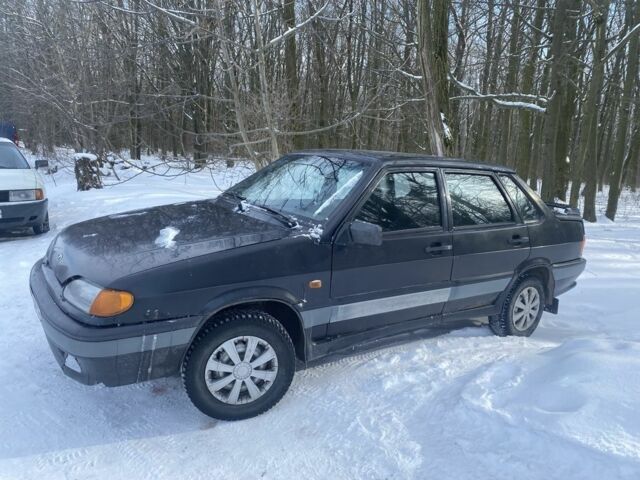 Черный ВАЗ 2115 Самара, объемом двигателя 1.6 л и пробегом 300 тыс. км за 1300 $, фото 1 на Automoto.ua