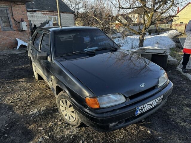 Черный ВАЗ 2115 Самара, объемом двигателя 1.5 л и пробегом 250 тыс. км за 1100 $, фото 1 на Automoto.ua