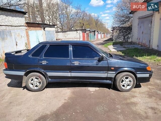 Черный ВАЗ 2115 Самара, объемом двигателя 1.5 л и пробегом 157 тыс. км за 1800 $, фото 1 на Automoto.ua
