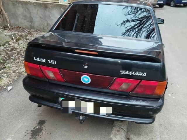 Черный ВАЗ 2115 Самара, объемом двигателя 1.5 л и пробегом 360 тыс. км за 1650 $, фото 1 на Automoto.ua