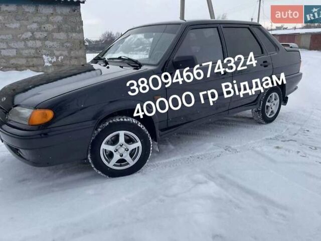 Черный ВАЗ 2115 Самара, объемом двигателя 1.5 л и пробегом 188 тыс. км за 1500 $, фото 1 на Automoto.ua