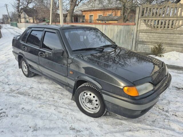 Черный ВАЗ 2115 Самара, объемом двигателя 1.5 л и пробегом 190 тыс. км за 1650 $, фото 1 на Automoto.ua