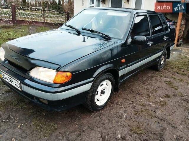 Черный ВАЗ 2115 Самара, объемом двигателя 1.5 л и пробегом 130 тыс. км за 1750 $, фото 1 на Automoto.ua