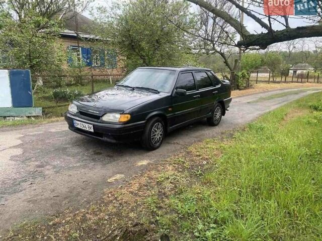 Черный ВАЗ 2115 Самара, объемом двигателя 1.5 л и пробегом 230 тыс. км за 1650 $, фото 1 на Automoto.ua