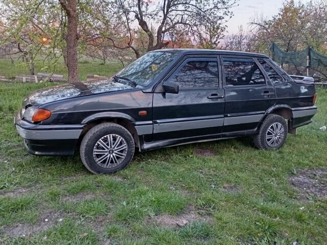 Черный ВАЗ 2115 Самара, объемом двигателя 5 л и пробегом 77 тыс. км за 950 $, фото 1 на Automoto.ua