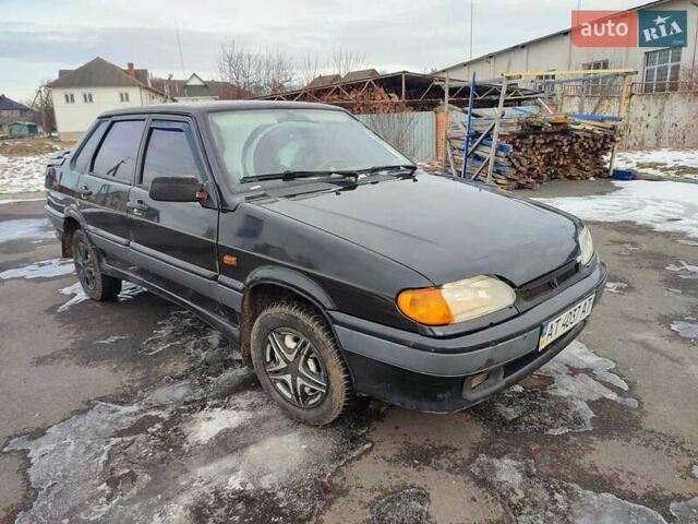 Черный ВАЗ 2115 Самара, объемом двигателя 1.5 л и пробегом 112 тыс. км за 1150 $, фото 1 на Automoto.ua