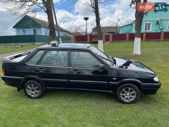 Черный ВАЗ 2115 Самара, объемом двигателя 1.5 л и пробегом 170 тыс. км за 1250 $, фото 1 на Automoto.ua
