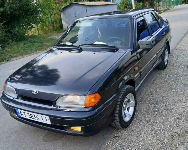 Чорний ВАЗ 2115 Самара, об'ємом двигуна 1.5 л та пробігом 230 тис. км за 2400 $, фото 1 на Automoto.ua
