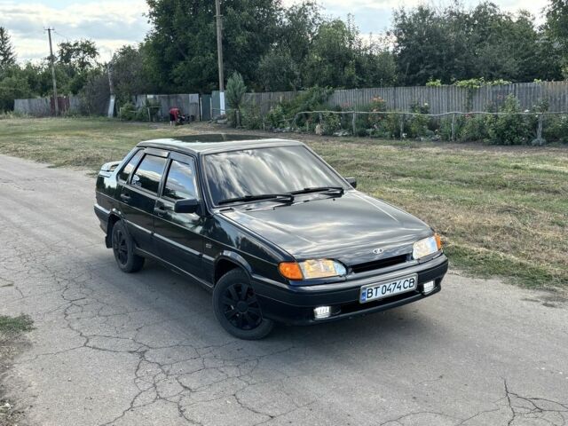 Черный ВАЗ 2115 Самара, объемом двигателя 1.5 л и пробегом 175 тыс. км за 1500 $, фото 1 на Automoto.ua