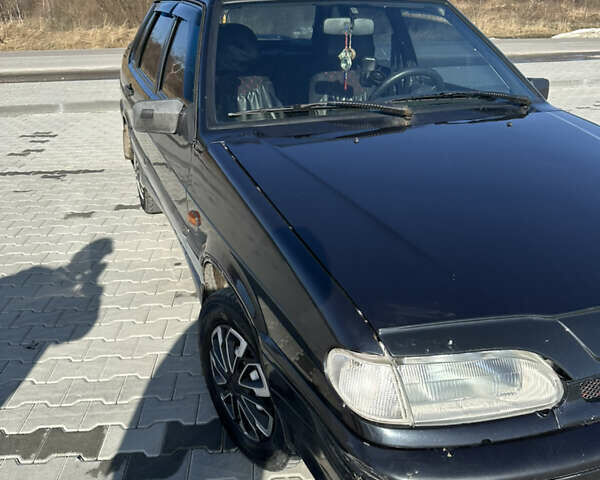 Черный ВАЗ 2115 Самара, объемом двигателя 1.5 л и пробегом 250 тыс. км за 1700 $, фото 1 на Automoto.ua