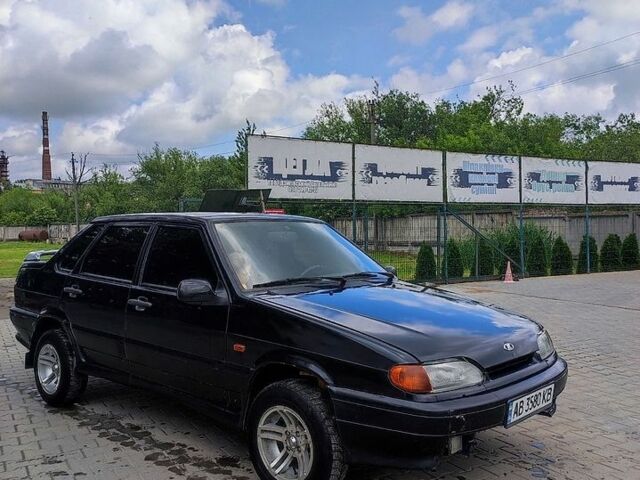 Черный ВАЗ 2115 Самара, объемом двигателя 1.6 л и пробегом 150 тыс. км за 1250 $, фото 1 на Automoto.ua