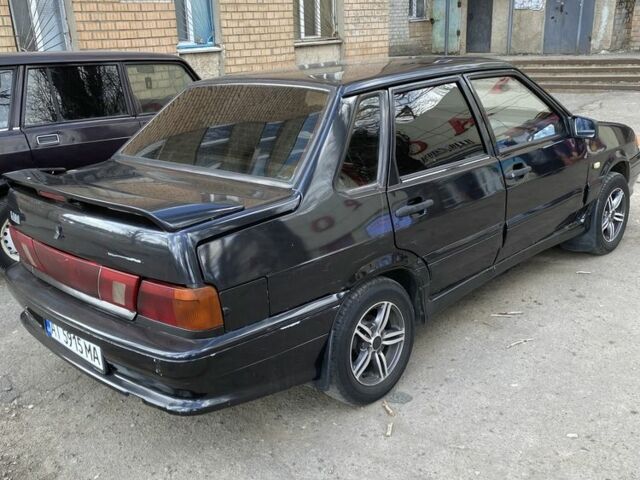 Черный ВАЗ 2115 Самара, объемом двигателя 1.5 л и пробегом 268 тыс. км за 1600 $, фото 1 на Automoto.ua