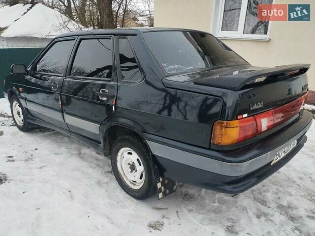 Черный ВАЗ 2115 Самара, объемом двигателя 1.5 л и пробегом 131 тыс. км за 1850 $, фото 1 на Automoto.ua