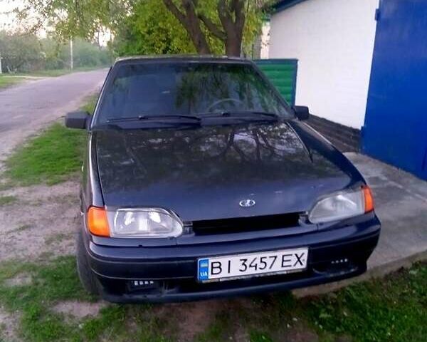 Черный ВАЗ 2115 Самара, объемом двигателя 1.5 л и пробегом 217 тыс. км за 1800 $, фото 1 на Automoto.ua