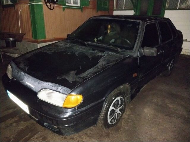 Черный ВАЗ 2115 Самара, объемом двигателя 1.5 л и пробегом 170 тыс. км за 1500 $, фото 1 на Automoto.ua