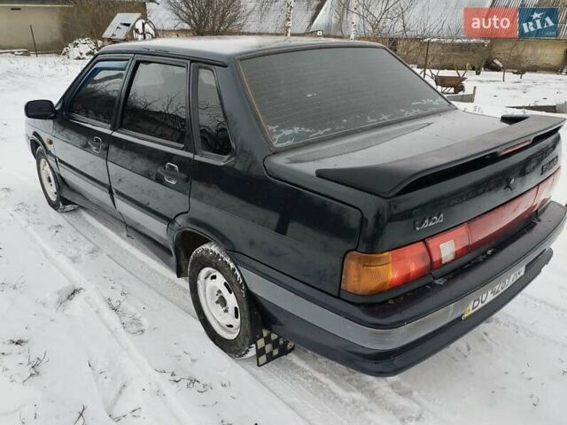 Чорний ВАЗ 2115 Самара, об'ємом двигуна 1.5 л та пробігом 130 тис. км за 1750 $, фото 1 на Automoto.ua