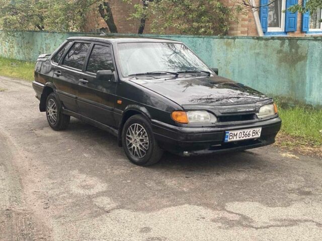 Черный ВАЗ 2115 Самара, объемом двигателя 1.5 л и пробегом 230 тыс. км за 1650 $, фото 1 на Automoto.ua