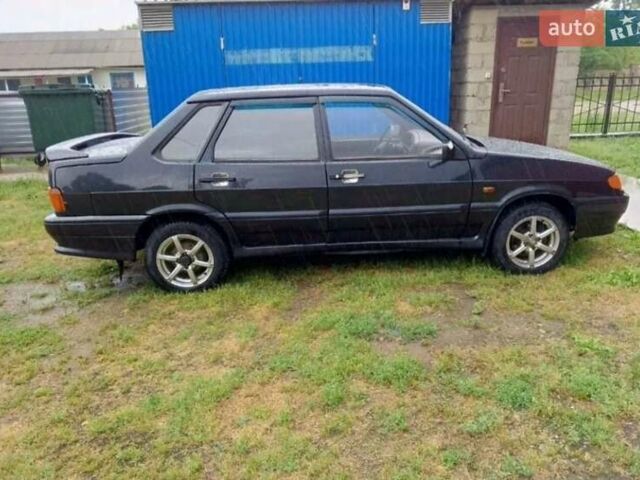 Черный ВАЗ 2115 Самара, объемом двигателя 1.5 л и пробегом 242 тыс. км за 888 $, фото 1 на Automoto.ua