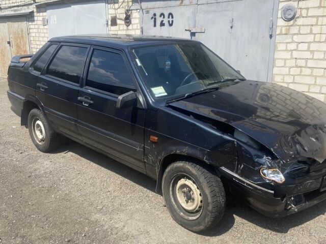 Черный ВАЗ 2115 Самара, объемом двигателя 1.5 л и пробегом 200 тыс. км за 1000 $, фото 1 на Automoto.ua