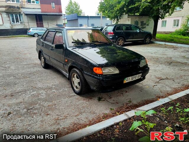 Черный ВАЗ 2115 Самара, объемом двигателя 1.5 л и пробегом 350 тыс. км за 850 $, фото 1 на Automoto.ua