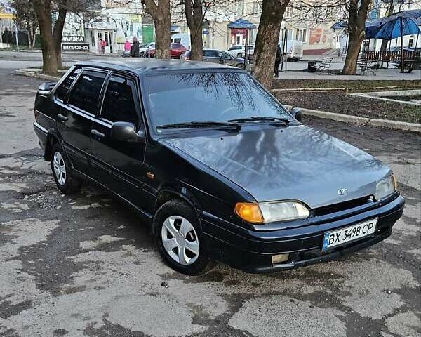 Черный ВАЗ 2115 Самара, объемом двигателя 1.5 л и пробегом 200 тыс. км за 950 $, фото 1 на Automoto.ua