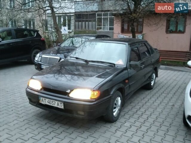 Черный ВАЗ 2115 Самара, объемом двигателя 1.5 л и пробегом 110 тыс. км за 1100 $, фото 1 на Automoto.ua