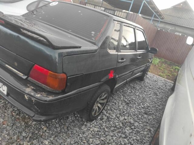 Черный ВАЗ 2115 Самара, объемом двигателя 1 л и пробегом 250 тыс. км за 900 $, фото 1 на Automoto.ua