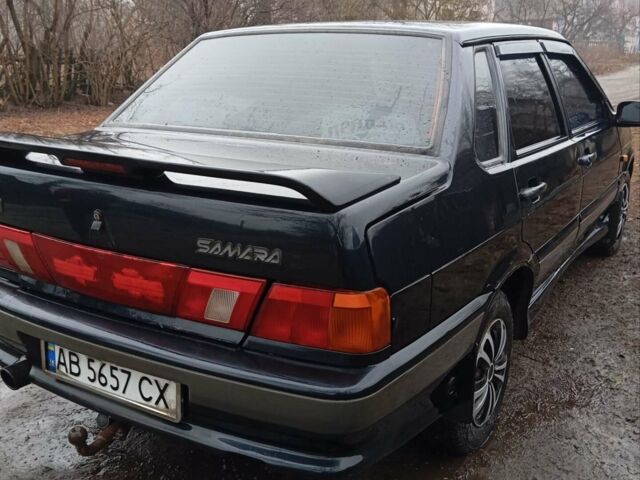 Черный ВАЗ 2115 Самара, объемом двигателя 1.6 л и пробегом 178 тыс. км за 1700 $, фото 1 на Automoto.ua
