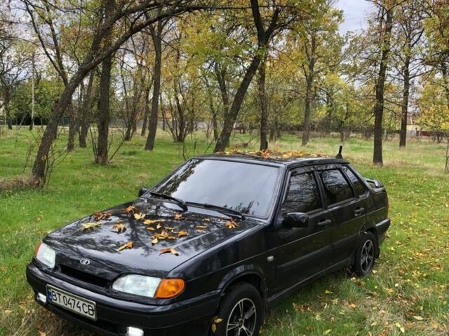 Чорний ВАЗ 2115 Самара, об'ємом двигуна 1.5 л та пробігом 162 тис. км за 1950 $, фото 1 на Automoto.ua