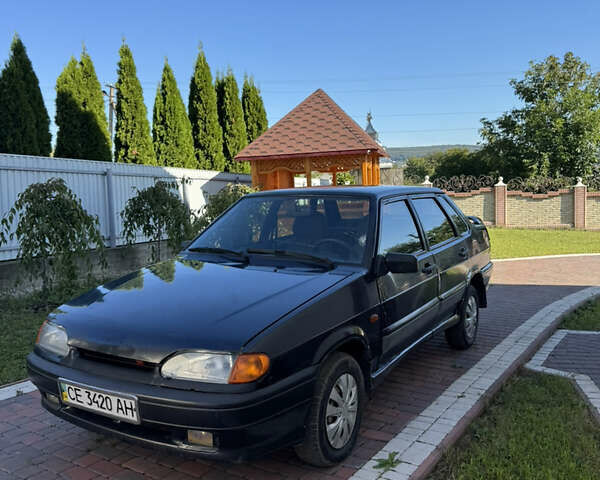 Черный ВАЗ 2115 Самара, объемом двигателя 1.6 л и пробегом 351 тыс. км за 1250 $, фото 1 на Automoto.ua