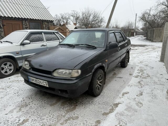 Черный ВАЗ 2115 Самара, объемом двигателя 1.6 л и пробегом 200 тыс. км за 1250 $, фото 1 на Automoto.ua