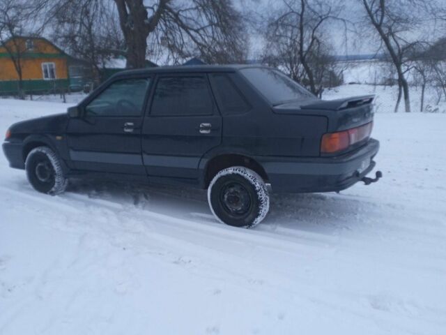 Черный ВАЗ 2115 Самара, объемом двигателя 1.6 л и пробегом 200 тыс. км за 670 $, фото 1 на Automoto.ua