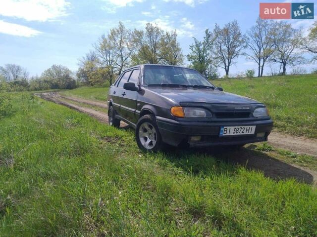 Черный ВАЗ 2115 Самара, объемом двигателя 1.6 л и пробегом 278 тыс. км за 2200 $, фото 1 на Automoto.ua