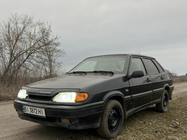Черный ВАЗ 2115 Самара, объемом двигателя 1.6 л и пробегом 250 тыс. км за 1000 $, фото 1 на Automoto.ua